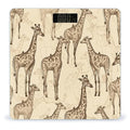 Digital Bathroom Scale for Body Weight Scale with Bright LCD Display High Accuracy Step-On Technology Auto On/Off Hand Drawn Giraffes Digital Scales 400 Lbs /180kg