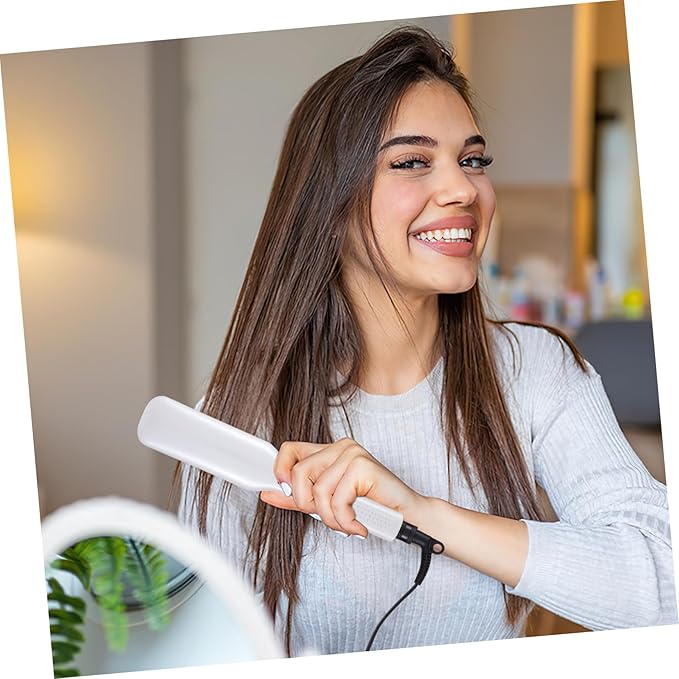 Hair Straightener and Curler Tool Flat Iron for All Hair Types Temperature Coated Plates Us Plug for Women and Girls