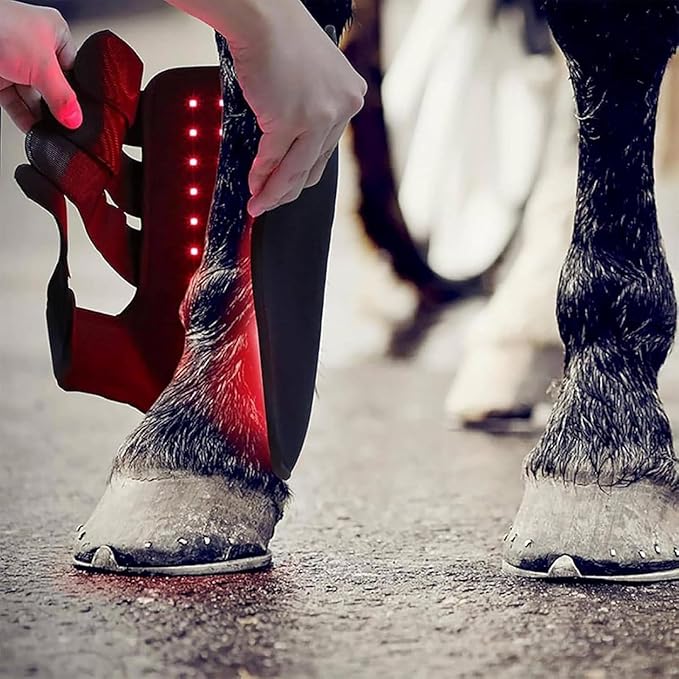 Red Light Therapy for Horse LED Red Light Therapy Device for Horse Hoof Scientifically Proven to Penetrate from Skin Surface to Deep Muscle Layers with Adjustable