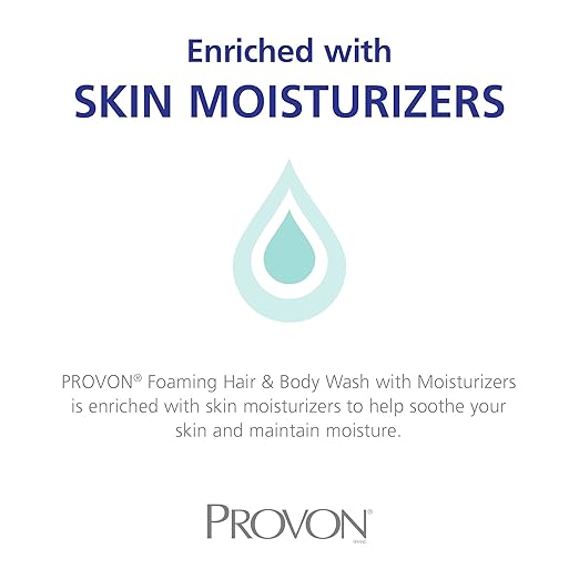 PROVON Foaming Hair &amp Body Wash with Moisturizers Cucumber Melon Fragrance 1250 mL Wash Refill for PROVON FMX-12 Push-Style Dispenser (Pack of 4) - 5187-04