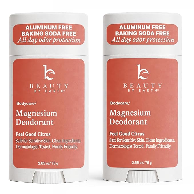 Aluminum Free Deodorant for Men &amp Women - USA Made with Natural &amp Organic Ingredients Fresh Long-Lasting Odor Protection Baking Soda Free Non-Irritating Magnesium Deodorant Sensitive Skin