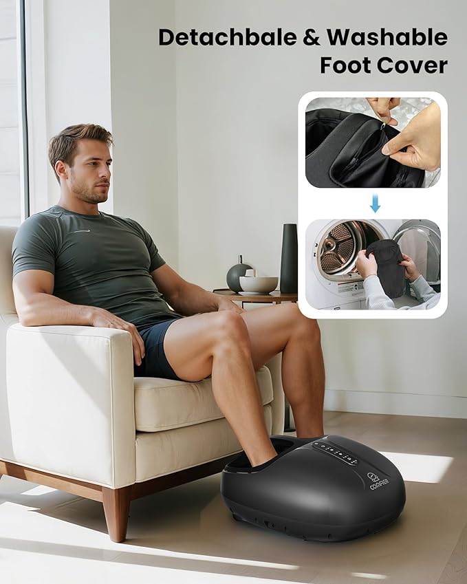 COMFIER Large Shiatsu Foot Massager with HeatSize Up to 15FSA Eligible Items &amp HSA StoreElectric Feet Massager for Plantar FasciitisNeuropathyFoot WarmerGifts for Women Men