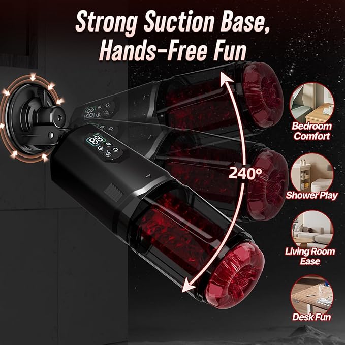 2026 New Edition Male Masterburbatar Hands Free Heating 7 Thrusting Rotating Male Mastusbafor Blowjobob Machine for Man Automatic Tight Sleeve Underwear SEF588