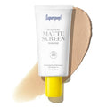Supergoop! Mineral Mattescreen (SPF 40) - 100% Mineral Oil-Free Broad Spectrum Sunscreen - Smooths Skin’s Appearance Minimizes Pores &amp Controls Shine - Water &amp Sweat Resistant