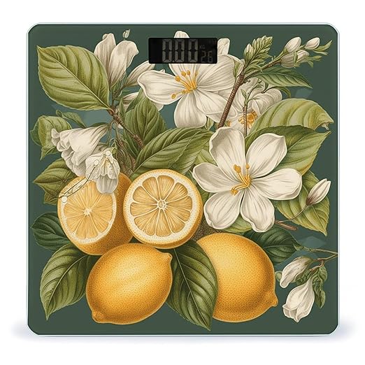 Spring Clip Art Scale for Body Weight Accurate Digital Bathroom Scale Toughened Glass High Precision Scales Smart Weight Scales with Large LCD Backlight Display Weighing Machine