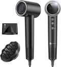 slopehill 110000 RPM Professional Hair Dryer - 0.8lb Ultra-Lightweight 2 Billion Ion Technology for 98% Frizz Reduction AI Smart-Temp Control Magnetic Attachments for All Hair Types