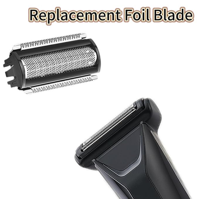 2 Pack Replacement Foil Blade Compatible with MANSCAPED The Lawn Mower Electric 5.0 Ultra Hair TrimmerReplacement Clipper Blades Groin Hair Foil Shaver Head for Close Body Hair Grooming