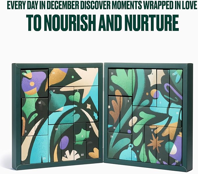 The Body Shop Classic Beauty Advent Calendar- 24 Piece Gift Set Includes Creams &amp Gels for Shower &amp Body Hand Balms and More