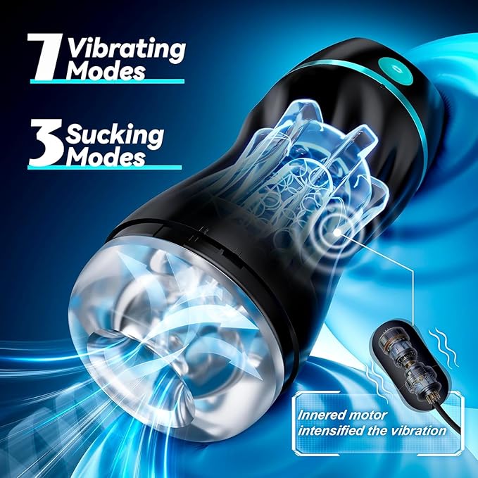 Male Self Masterburbatar Hands Free 3 in 1 9X Speed &amp Extension Adjustment with Phone Stand &amp Foldable Handle IOA81 (Black3)