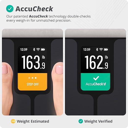 Greater Goods Smart Scale – Track Your Weight Loss Journey with Verified Accuracy &amp Smart Goal-Based Monitoring | Wi-Fi &amp Bluetooth Sync