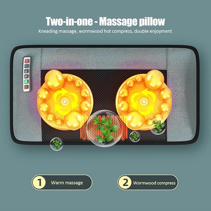 Full Body Massager PadElectric Whole Body Heating Vibrating Mat - Portable Electric Back Massager for Men Women Dad Mum Elder