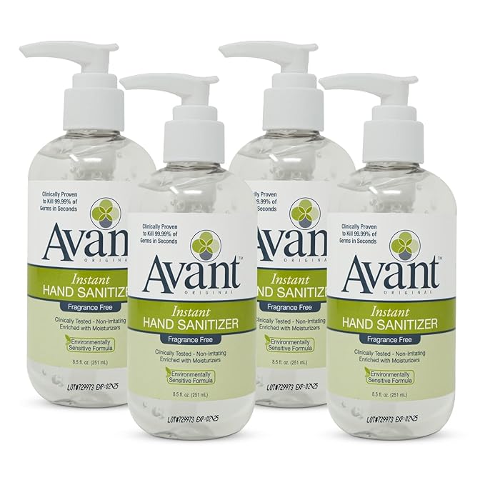 Avant® Original Instant Gel Sanitizer 8.5 oz Bottle 4-Pack Back to School Essential