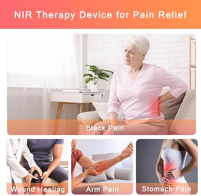 Red Light Therapy for Body 19.8 x 12 Infrared Light Therapy Pad XL Large Red Infrared Heating Therapy Wrap Pad Belt for Back Shoulder Leg Relief Home Office Use Ideal Gift