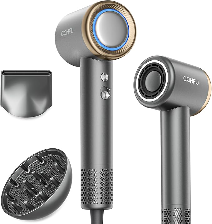 CONFU Hair Dryer &amp High Speed Blow Dryer CONFU Ionic Blow Dryer Portable Lightweight Fast Drying Negative Ion Hairdryer Blowdryer