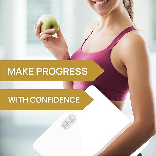 INEVIFIT Bathroom Scale Highly Accurate Digital Bathroom Body Scale Precisely Measures Weight up to 400 lbs