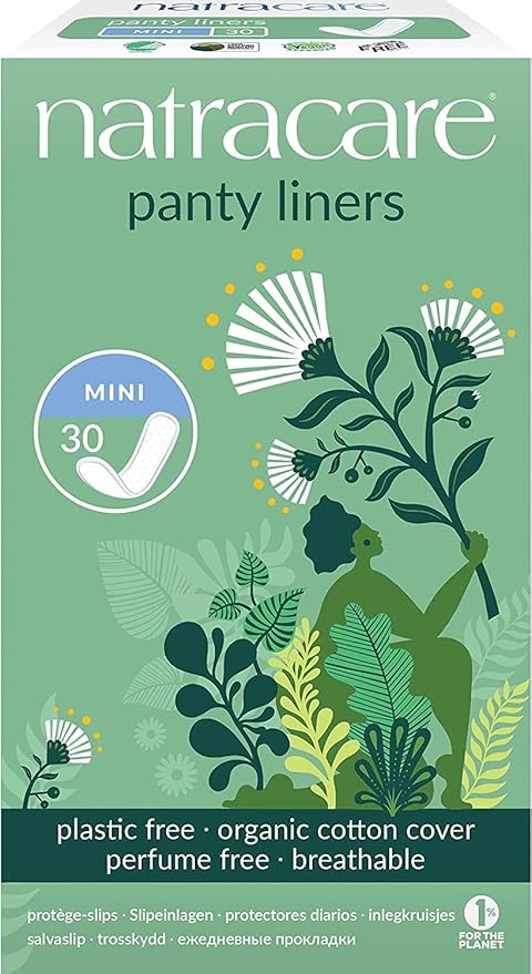 Natracare Panty Liners Mini 30 Count (6 Pack)