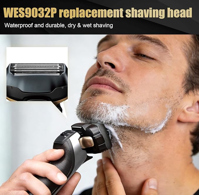 WES9032P Replacement Blades Compatible with Panasonic ARC5 5-Blade Shavers Outer Foil and Inner Blade Set WES9032P Compatible with ES-LV97-K ES-LV67-K ES-LV95-S ES-LV65-S (2 Pcs)