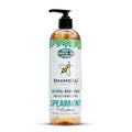 Beessential Natural Body Wash Spearmint Lime Sulfate-Free Bath and Shower Gel with Essential Oils for Men &amp Women 16 oz