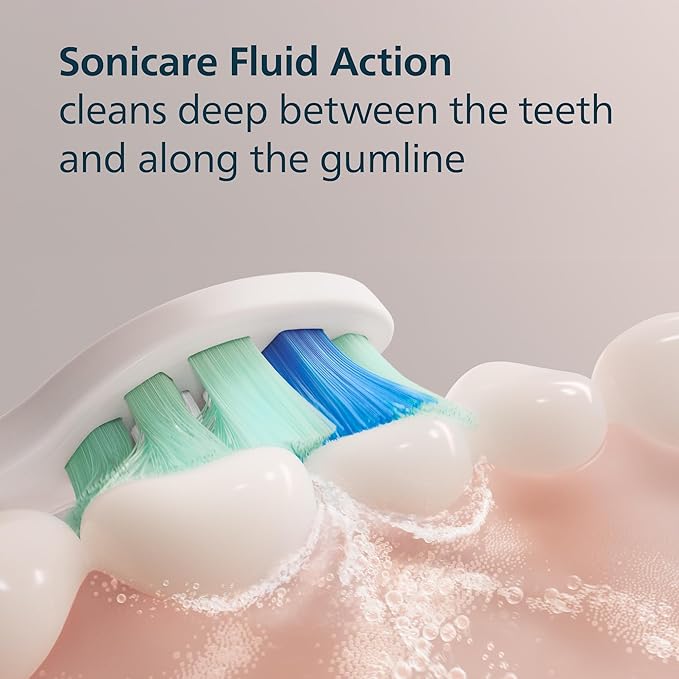 Philips Sonicare C2 Plaque Control - Genuine Replacement Electric Toothbrush Heads White 2 Pack HX9022/77