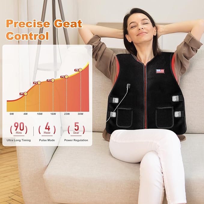 Red-Light-Therapy-for-Body2026 Upgraded Medical-Grade Red Light Therapy 4 Modes for Body Pain Relief315Dual Wave Near Infrared Light (660nm &amp 850nm) LEDs(Black26.77x19.68)