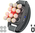 Vinid Cordless Neck and Back Massager with Heat 12 Professional Massage Heads 30 Adjustable Intensity Levels 3 Massage Modes for Deep Tissue Relief Includes Bonus 4 Heads &amp Shoulder Strap
