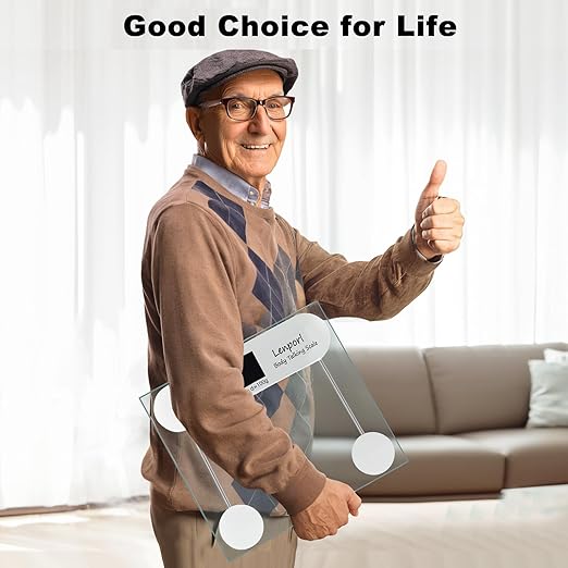 Talking Scales for Body Weight with Pure North American Male VoiceHighly Accurate Talking Bathroom Weight Scale with Large LCD ScreenTalking Scales for Visually Impaired and Seniors 440Ibs