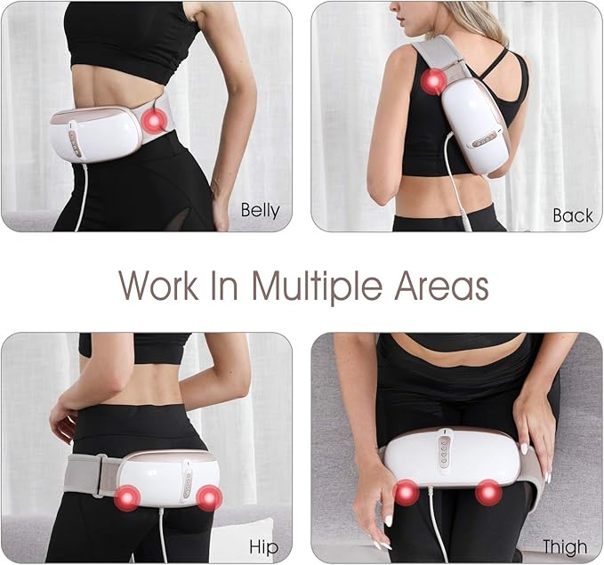 OWAYS Slimming Belt Weight Loss Machine for Women Adjustable Vibration Massage 4 Massage Modes Belly Fat Burner Promote Digestion NOT Cordless