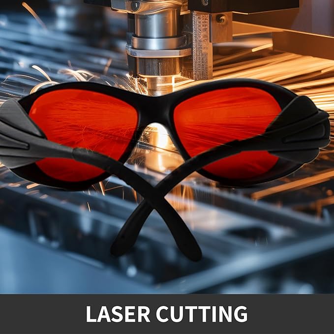 Wrap Around Side Shields &amp TR90 Frame Laser Safety Glasses ANSI Z87.1 for Welding/Red Light Therapy