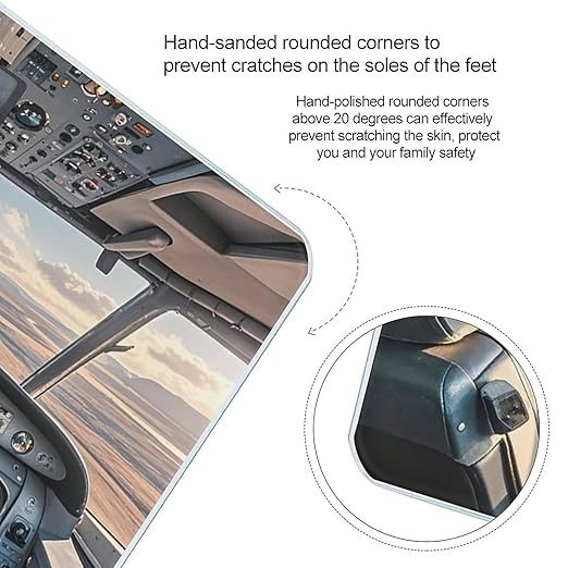 Airplane Cockpit Scale for Body Weight Smart Scales Digital Bathroom Scale High Precision Weighing Scales with Large Display Weighing Machine for People