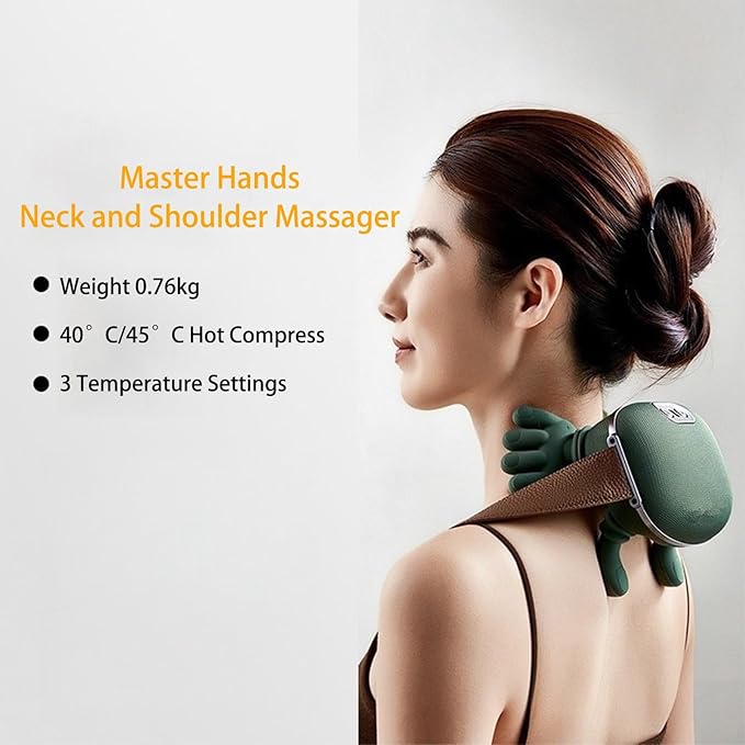 Neck MassagerBionic Heated MassagerShiatsu Neck and Back MassagerCervical Massage for Pain Relief Deep Tissue Massage Back Shoulder