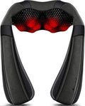 Mirakel Shiatsu Neck &amp Back Massager with Heat - Deep Tissue Neck Back &amp Shoulder Pain Relief - Ergonomic Design Shoulder Massager Electric Kneading Whole Body Massage Pillow Gifts for Women
