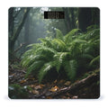 Densely Growing Green Plants Weight Scale Cute Bathroom Scale for Body Highly Accurate Digital Weighing Machine for People Compact LCD Display Scales with Sturdy Toughened Glass Scales