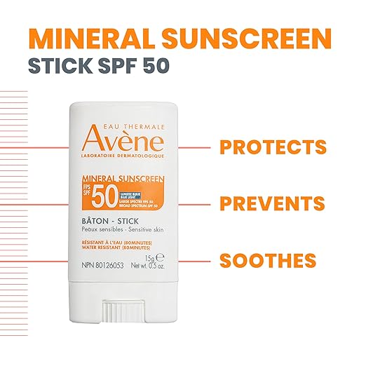 Avène Mineral Sunscreen Stick SPF 50 0.5 Oz