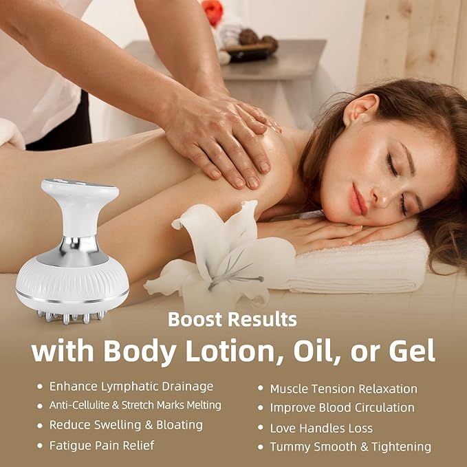 Lymphatic Drainage Massager - Helps Reduce Stretch Marks &amp Cellulitefor Legs Arms BellyBody Sculpting Machine with MicrocurrentHeatVibrationLight Women's Day Gifts for Women