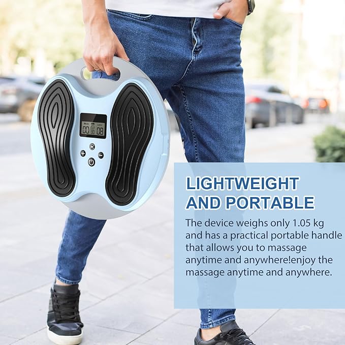 EMS Foot Massager for Neuropathy &amp Pain Relief-Electric Muscle &amp Nerve Circulation Stimulator for Feet &amp Legs10 Modes 20 Intensities