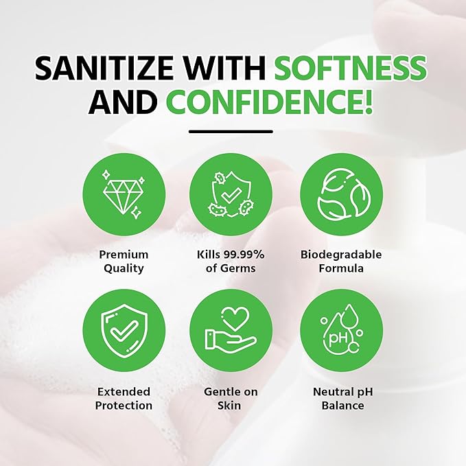 PURE•CLEAN™ BZK SOFT FOAM HAND SANITIZER (1 Gallon)