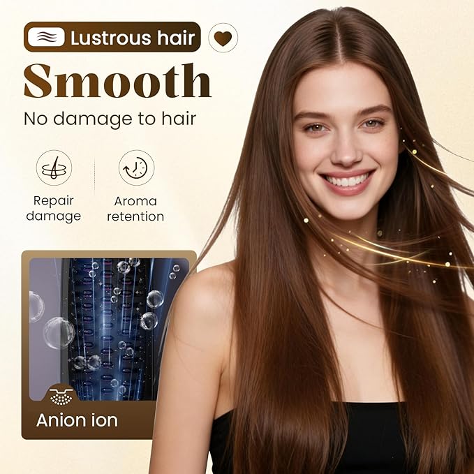 2026 New Brush Pro Brush Pro Portable Straightener Brushs for Travel with LCD Temperature Display Portable Hair Straightener Fast Heating Cordless Mini Hair Brushs (White)