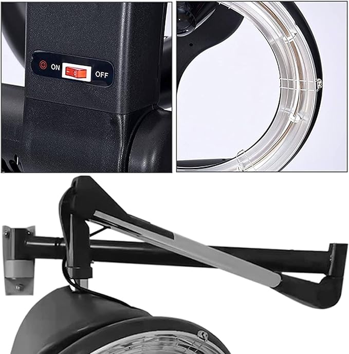 Orbiting Wall Mount Hd LCD Display Hair Dryer Professional Salon Hair Salon Hair Dryer on Wheels Spa Drying Perming Machine Hairdryer Color Perm Processor