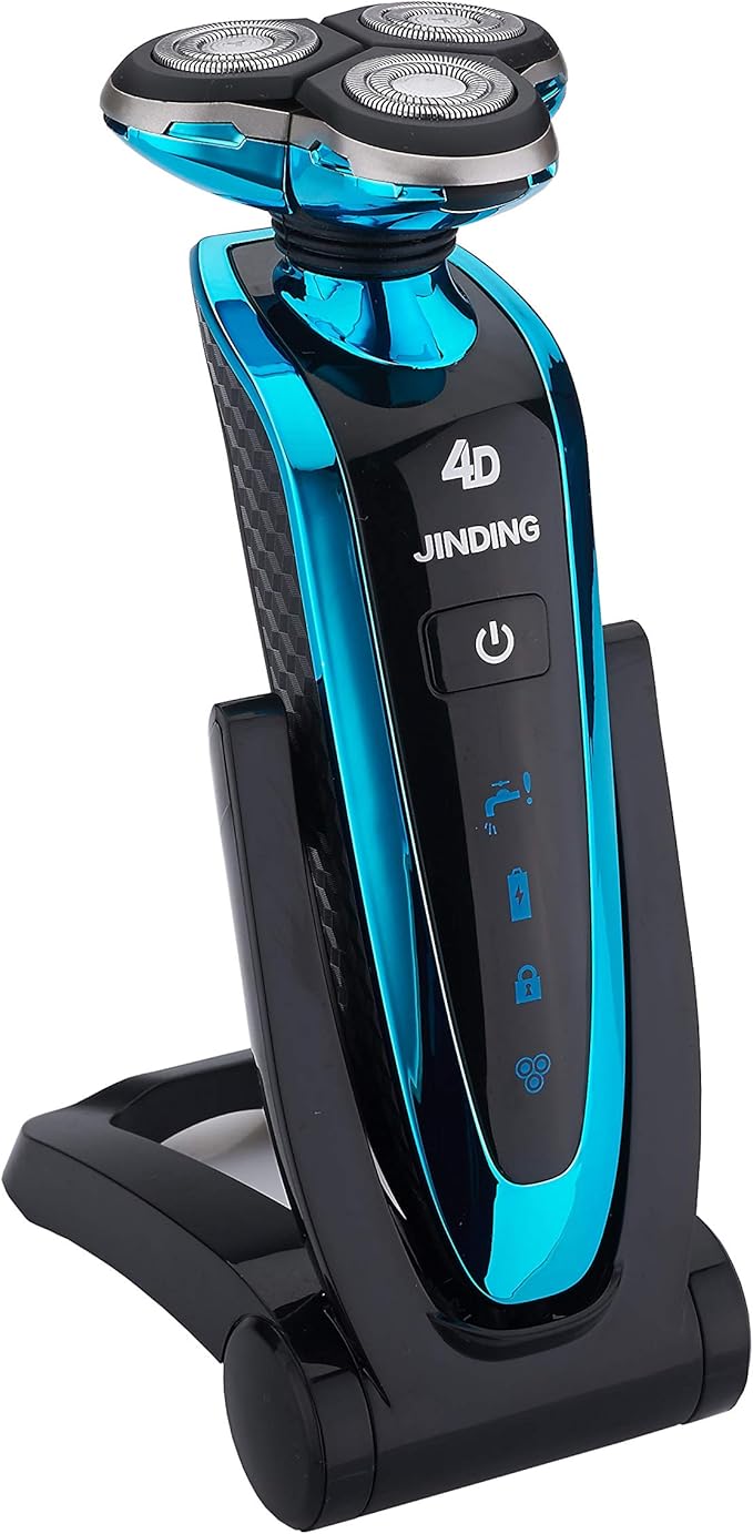 FixtureDisplays® Smooth Electric Wet/Dry Beard Shaver with Floating Head 15943-FBA