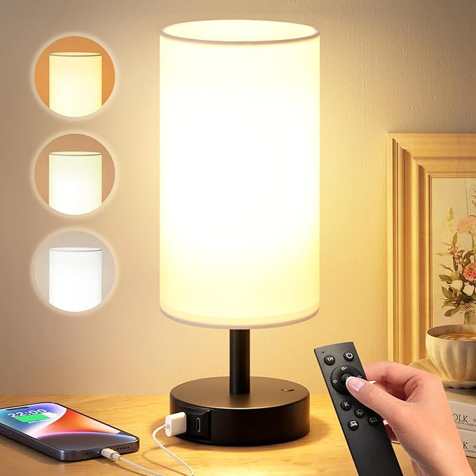 Dicoool Light Therapy Lamp 10000 Lux Sun Lamp with Remote Happy Sunlight Lamp 3 Color Temperature &amp Stepless Dimming Daylight Lamp for Home Office Decoration Use As Lift Mood Happy Life