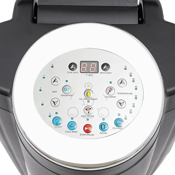 Hair Steamer Professional Hair Salon Steamer for Salon Home Use110V Standing Hooded Hair Steamer with 0-99Min TimerAdjustable Height 4 LevelsHair Color Treatment Machine