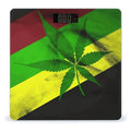 Jamaica Flag Leaves Digital Bathroom Scale for Body Weight with High Precision Digital Weighing Scale with BMI Clear LCD Display and Step-On Measures Weight Up to 180kg