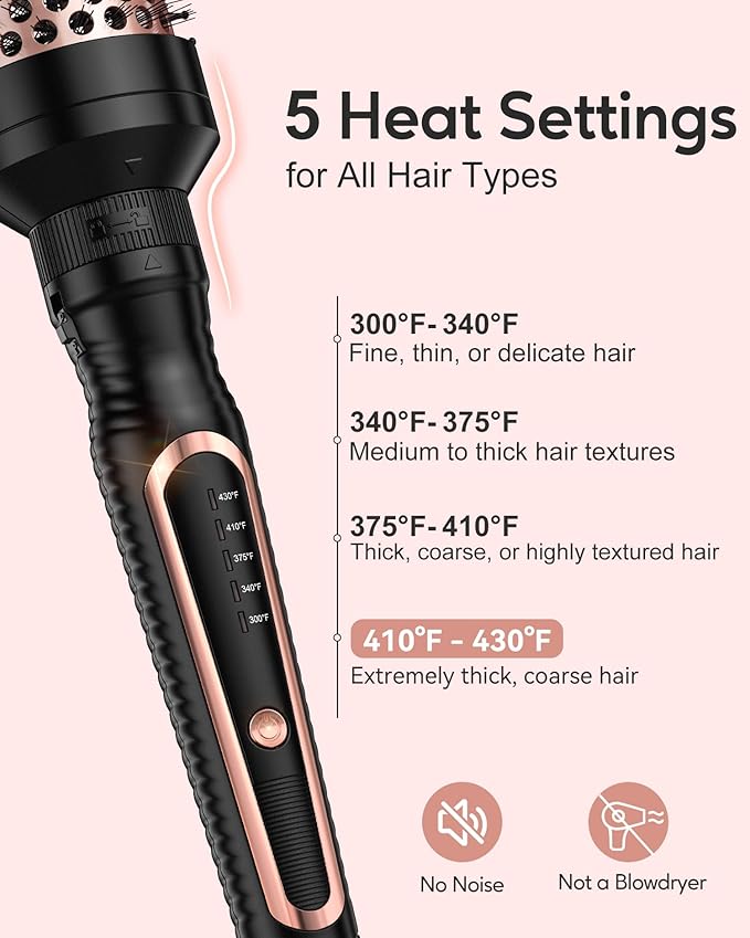 Terviiix Pencil Flat Iron(Orange) &amp PRO Thermal Brush Set