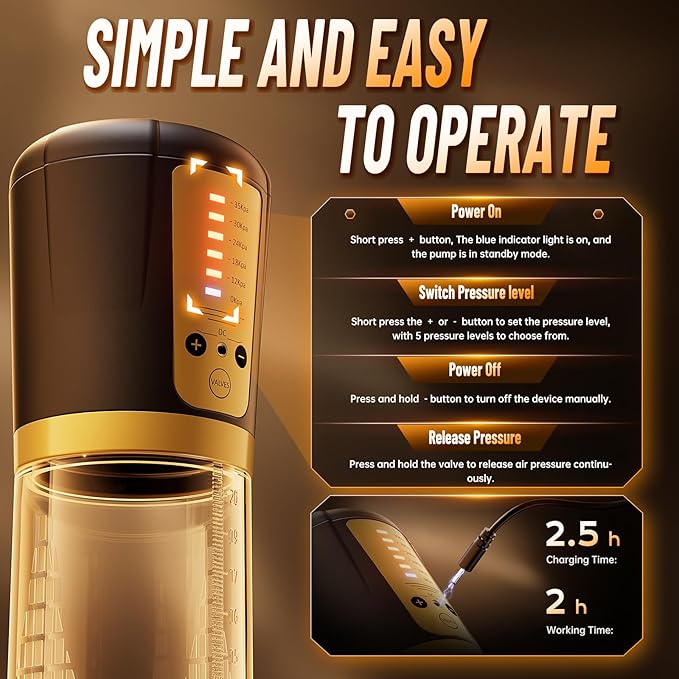 Penile Traction Device Condones 6X Suction &amp Pumping Training Device Bigger &amp Harder &amp Longer Y324* (Black3)