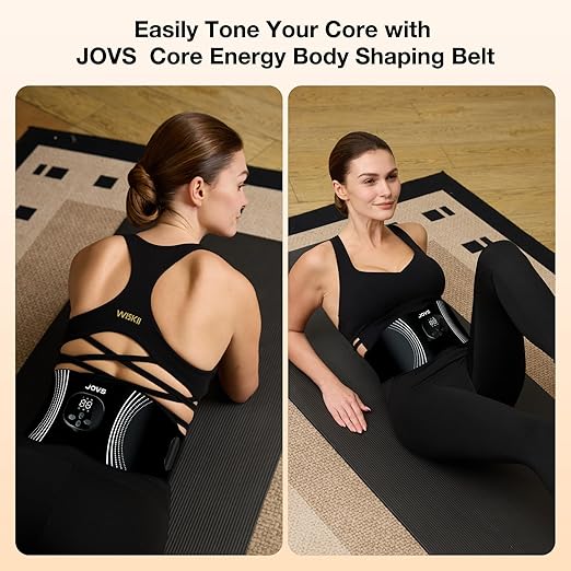 JOVS Red Light Therapy Belt for Back &amp Abdomen 660/850/1064nm Red Light Therapy for Body Portable &amp Cordless Flexible 27-41 Fit Pain Relief/Circulation Boost/Muscle Relaxation