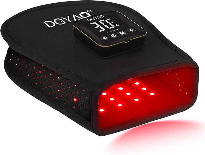 TUOB Red Light Therapy for Hand Cordless Infrared Light Therapy Device with Power Bank Led Light Therapy Double Side Pad Glove Deep Penetrate Joint Benefit for Hand Wrist Fingers Pain Relief