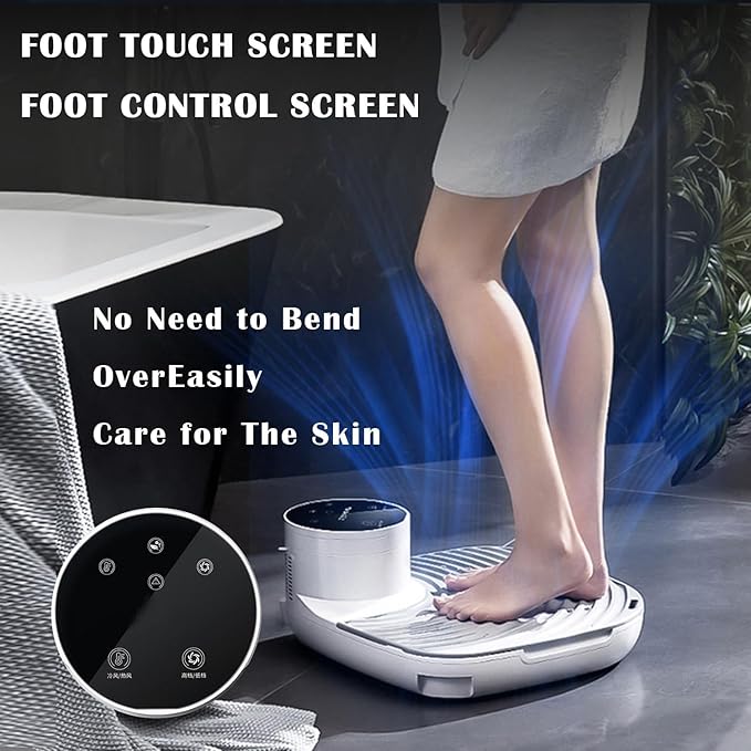 Body Dryer - Dries Excess Water in Seconds - Blast Your Body with 100mph Streaming Air and Quick Drying - Eco-Friendly - Use at Home and Bathroom - Supports Up to 350 lbs