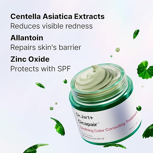Dr. Jart+ Cicapair Soothing Color Correcting Treatment SPF 30 with Centella Asiatica Extracts | cc cream | Korean Skin Care