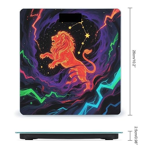 Blacklight Constellation Weight Scale Large Digital Bathroom Scales with Bright LED Display Non Slip Digital Scale and Step On Fashion Weighing Machine for Body
