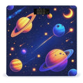 Digital Bathroom Weighing Scale Energy Saving Scale Smart Scale for Body Weight Cosmic Universe Stars Planets Blue Galaxy Art